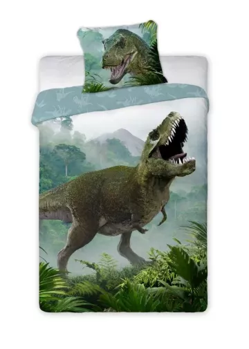 Bavlněné povlečení T-Rex prales - 140 x 200 cm + 70 x 90 cm - Faro