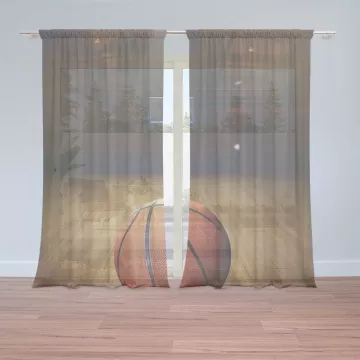 Záclony Basketball: 2 ks - 150x250 cm - Sablio