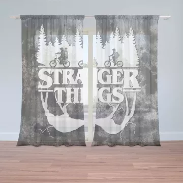 Záclony Stranger Things White: 2 ks - 150x250 cm - Sablio