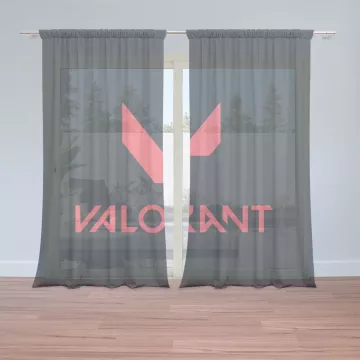 Záclony VALORANT Black: 2 ks - 150x250 cm - Sablio