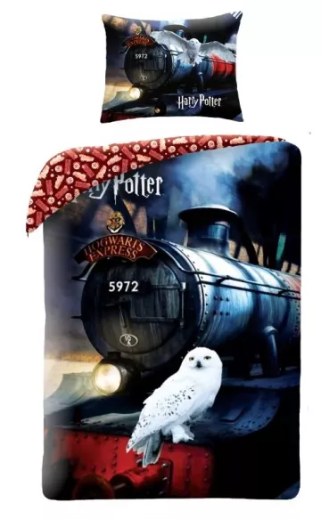 Bavlněné povlečení Harry Potter Express - 140 x 200 cm + 70 x 90 cm - Halantex