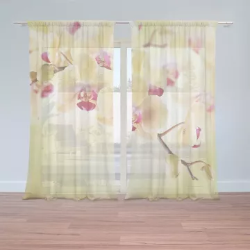 Záclony Orchidej 2: 2 ks - 150x250 cm - Sablio