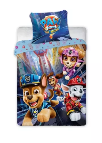 Bavlněné povlečení Paw Patrol Movie jump - 100 x 135 cm + 40 x 60 cm - Faro