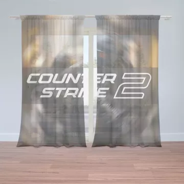 Záclony Counter Strike 2 Voják: 2 ks - 150x250 cm - Sablio