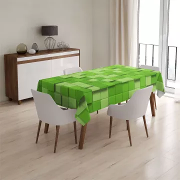 Ubrus Green Blocks 3D - Sablio