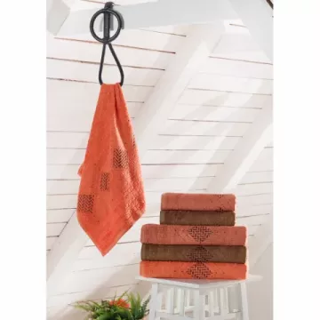 Stanex Bambusové ručníky a osušky FLORENCE Osuška 70x140 - HNĚDÁ