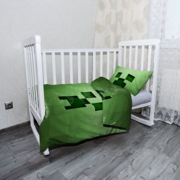 Povlečení do dětské postýlky Green Blocks