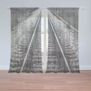 Záclony Koleje: 2 ks - 150x250 cm - Sablio