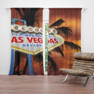 Závěsy Fabulous Las Vegas: 2 ks - 140x250 cm - Sablio