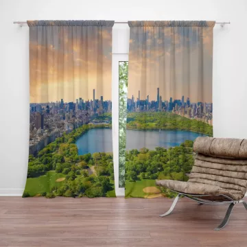 Závěsy New York Central Park: 2 ks - 140x250 cm - Sablio