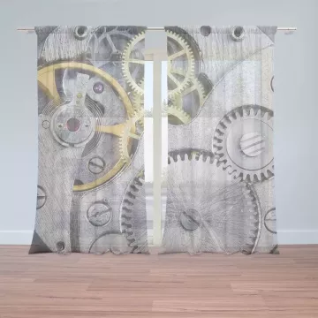 Záclony Hodinový strojek: 2 ks - 150x250 cm - Sablio