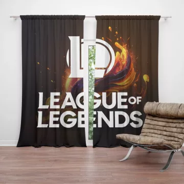 Závěsy League of Legends Abstract: 2 ks - 140x250 cm - Sablio