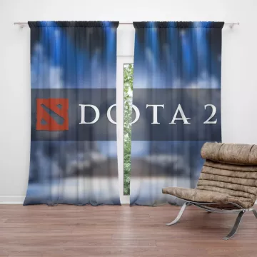 Závěsy DOTA 2 Modrá: 2 ks - 140x250 cm - Sablio