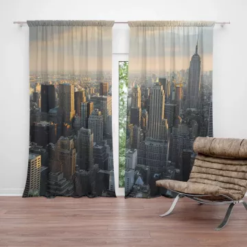 Závěsy New York Skyline: 2 ks - 140x250 cm - Sablio