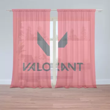 Záclony VALORANT Red: 2 ks - 150x250 cm - Sablio