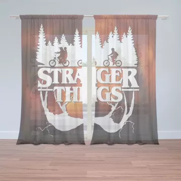 Záclony Stranger Things Glow: 2 ks - 150x250 cm - Sablio