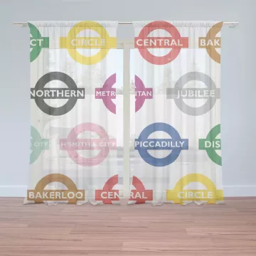 Záclony Metro: 2 ks - 150x250 cm - Sablio